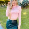 Cropped Rosa Bebê