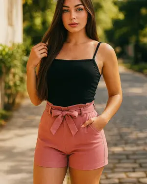 short clochard rosa antigo