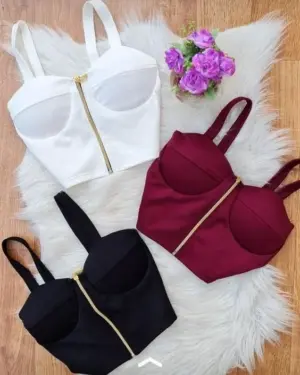 cropped meia taça​