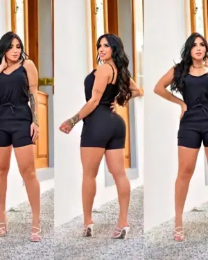 Alternative view of Macaquinho Curto Preto​